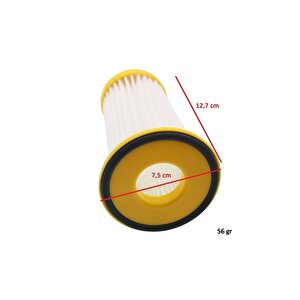 Philips Fc 8260 Gemini Uyumlu Süpürge Silindirik Hepa Filtre