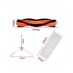 Xiaomi Mi Vacuum Mop 2 Pro Mjst1s/mjst1shw Uyumlu Robot Süpürge Fırça Filtre Seti