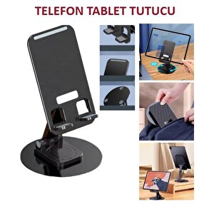Telefon Tutucu Katlanabilir Tablet Tutucu Masa Üstü Şarj Standı Metal Telefon Tutacağı