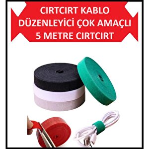 Kablo Toparlayıcı Cırtcırt Kablo Düzenleyici Airfryer 5 M Şarj Kablosu Koruyucu Kablo Sabitleme Gizleme