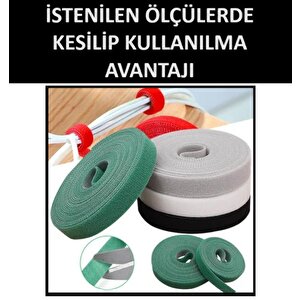 Kablo Toparlayıcı Cırtcırt Kablo Düzenleyici Airfryer 5 M Şarj Kablosu Koruyucu Kablo Sabitleme Gizleme