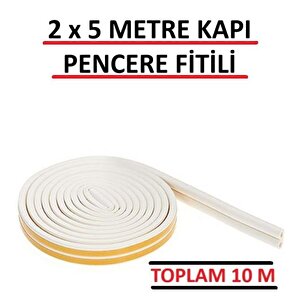Pencere Pimapen Fitili Kapı Cam Bandı Rüzgar Soğuk Engelleyici Yapışkanlı Bant Yalıtım İzolasyon Süngeri