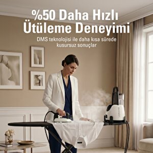 Lift Buhar Kazanlı Ütü - Beyaz (%100 Kuru Buhar Teknolojisi, %50 Zaman Tasarrufu)