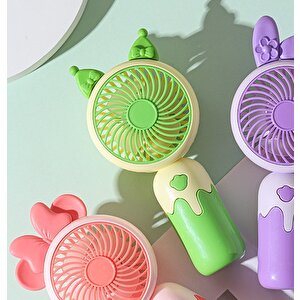 Kulaklı Mini Fan, Şarj Edilebilir, Yeşil, 15x8 Yeşil