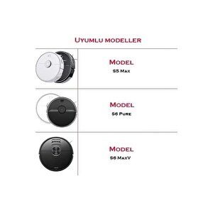 Roborock S6/s6 Pure Uyumlu 4 Adet Mop Fiber Bezi