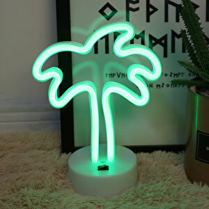 Li̇vava Palmi̇ye Neon Lamba, Yeşi̇l, 24x17