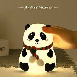 Li̇vava Panda Si̇li̇kon Gece Lambasi, Renkli̇, 14x10