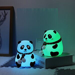 Li̇vava Panda Si̇li̇kon Gece Lambasi, Renkli̇, 14x10