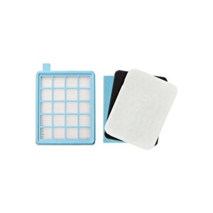 Philips Uyumlu Powerpro Active Fc 8643 Hepa Filtre Seti