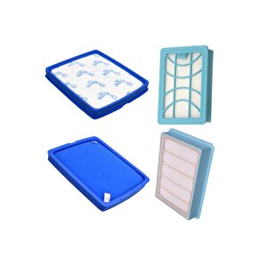 Philips Fc 9750 9728 9751 Uyumlu  Powerpro Max Süpürge Hepa Filtre Seti