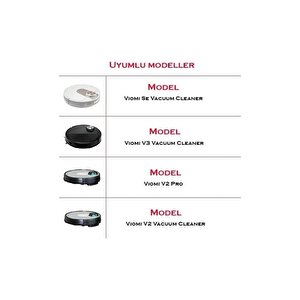Xiaomi Vacuum Mop Pro Uyumlu 7 Parça Filtre Fırça Mop Seti
