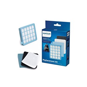 Philips Fc 9323/08-09 Powerpro Compact Uyumlu  Hepa Filtre Seti 2 Kutu