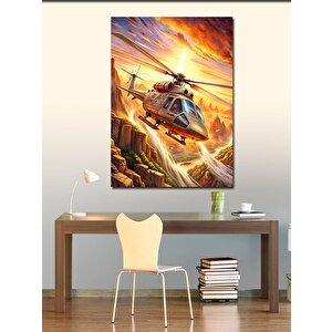 Kanvas Tablo Helikopter Kaçışı 70x100 cm
