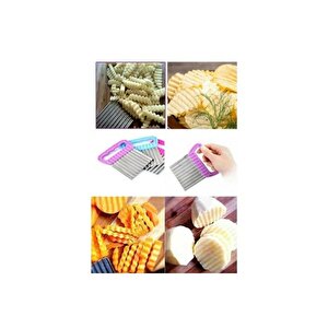 Cips Patates Doğrayıcı Chips Chopper Şekilli Sebze Ve Meyve Dilimleyici