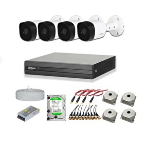 Dahua 2mp 4 Kameralı Dış Ortam Ahd Hd-cvi Full Kamera Seti 4tb Disk