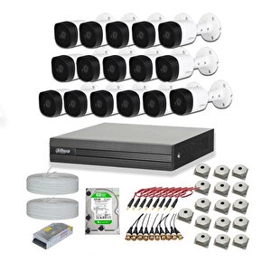 2mp 16 Kameralı Dış Ortam Ahd Hd-cvi Full Kamera Seti 4tb Disk