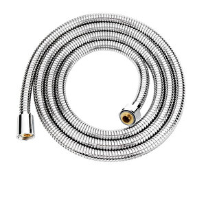 Banora Spiral Duş Başlığı Hortumu, Paslanmaz, Esnek, G1/2" İçin Uygun Standart Bağlantı, 150 Cm, Krom
