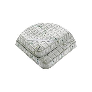 Bamboo Visco Ortopedik Yatak Koruyucu Yatak Pedi & Yatak Şiltesi Lastikli 5 Cm 100x200 cm