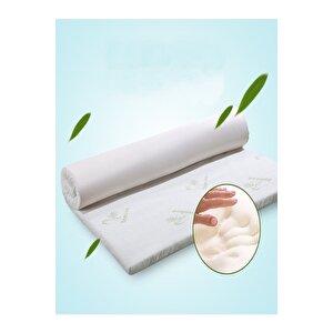 Bamboo Visco Ortopedik Yatak Koruyucu Yatak Pedi & Yatak Şiltesi Lastikli Fermuarlı 5 Cm Visco