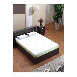 Bamboo Visco Ortopedik Yatak Koruyucu Yatak Pedi & Yatak Şiltesi Lastikli Fermuarlı 5 Cm Visco 160x190 cm