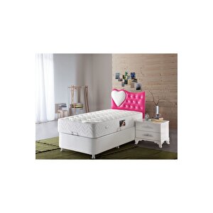 Beyaz Cotton  Kumaş Ortopedik Yaylı Yatak Lüx Ortopedik Yaylı Yatak 70x160 Cm