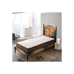 60x170 Sea Shell Coffee Bamboo Tek Kişilik Yaylı Yatak 60*170 Ortopedik Tek Kişilik Yatak