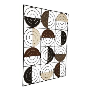 Yuvarlak Desenli Metal Duvar Aksesuarı