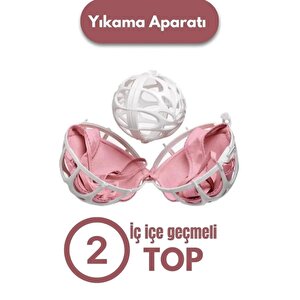 Beyaz Sütyen Koruyucu Yıkama Topu