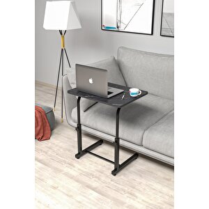 Yükseklik Ayarlı Laptop Sehpası Kahvaltı Ders Çalışma Bilgisayar Ofis Yemek Çocuk Masası Metal Ayak