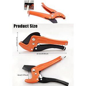 PVC PPRC Boru Kesme Makası İç ve Dış Diş Açma Aparatı 1/2" (20mm) Yiv Paso Açma Anahtarı Rayba Pafta