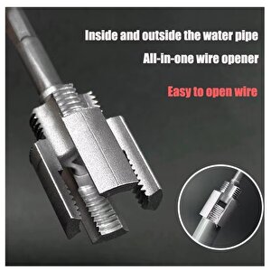 PVC PPRC Boru Kesme Makası İç ve Dış Diş Açma Aparatı 1/2" (20mm) Yiv Paso Açma Anahtarı Rayba Pafta