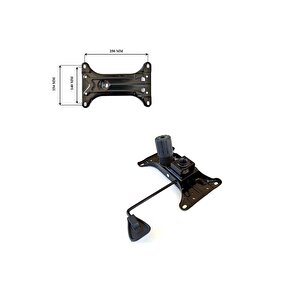 Ofis Büro Çalışma Koltuğu Için Tek Kol Metal Şase Mekanizma (15x25cm) Yedek Parça