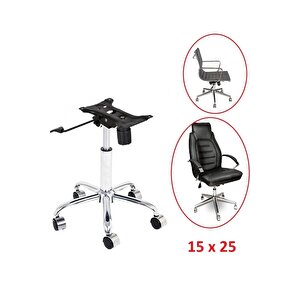 Ofis Büro Çalışma Koltuğu Için Krom Yıldız Ayak Amortisör Tekerlek Şase Tek Kollu Mekanizma Seti