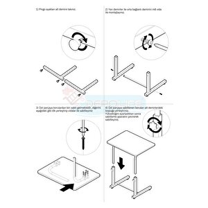 Yükseklik Ayarlı Laptop Sehpası Kahvaltı Ders Çalışma Bilgisayar Ofis Yemek Çocuk Masası Metal Ayak