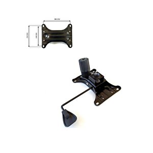Ofis Büro Çalışma Koltuğu Için Tek Kol Metal Şase Mekanizma (15x20cm) Yedek Parça
