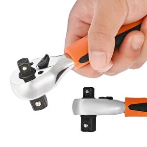 Fonksiyonel Cırcır Kolu Lokma seti 10lu bits uç 9lu Lokma Anahtar Takımı 22 Parçalı Cırcırlı Lokma