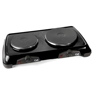 Cvs Dn 202 Twinn 2li Elektrikli Pleyt Ocak Siyah