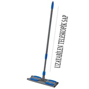 Teleskopik Saplı Mandallı Mop 140 Cm Mikrofiber Bezli
