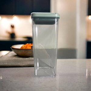 Tighty Saklama Kabı Akrilik, Vakumlu Yeşil Kapaklı 1500 Ml
