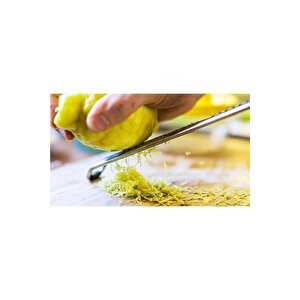 Renkli Saplı Uzun Limon Ve Sarımsak Rendesi