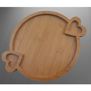 Sunum Tabak 12232 Tepsi Model Ahşap Mdf Lam 1 Göz 4 Adet El Yapım
