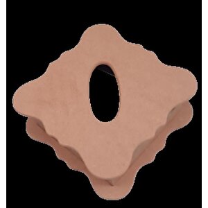 Hobi 90051 Dekoratif  Model Peçetelik Kutu Ham Ahşap Mdf El Yapımı
