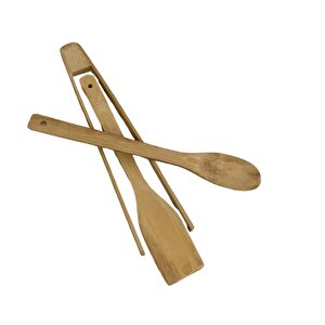 T.concept Ahşap 3’lü Maşa Spatula Kaşık Seti 9568