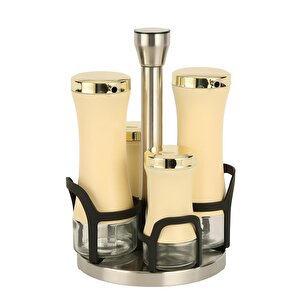 Sarı 4'lü Baharatlık Seti Mtfk.0132