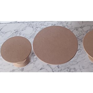 Hobi Adn 90191 Pasta Sunum Ham 3lü Set  Kutuda Sevk El Yapım