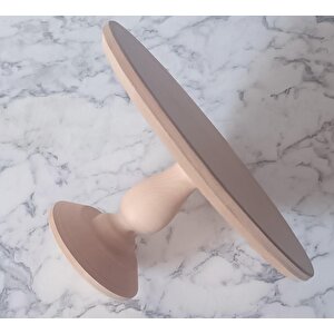 Hobi Adn 90192 Pasta Sunumluk Büyük Boy Ahşap Mdf Ham Yuvarlak Kutu Sevk El Yapım