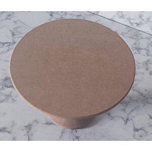 Hobi Adn 90193 Pasta Sunumluk Orta Boy Ham Ahşap Kayın Mdf Kutuda Sevk El Yapım
