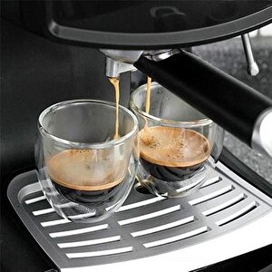 2 Adet 250 Ml Çift Duvarlı Espresso Magnolia Tatlı Cam Bardak Çay Kahve Süt Kupa Bardak Borosilikat Çift Cidarlı Cam Bar