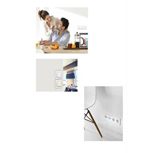 Schneider Asfora Krem 1'li - Tekli Çerçeve