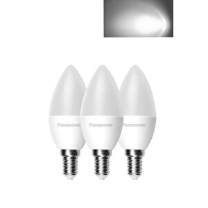 4,9w (40w) Led Mum Ampul Beyaz 6500k - E14 3 Adet Avize Lambası